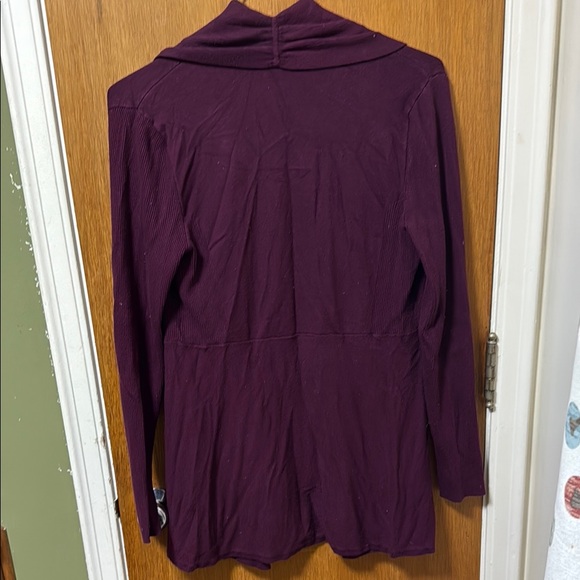 White House Black Market Purple Cardigan Open Front - Picture 7 of 7